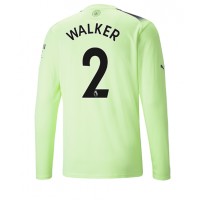 Fotbalové Dres Manchester City Kyle Walker #2 Alternativní 2022-23 Dlouhý Rukáv